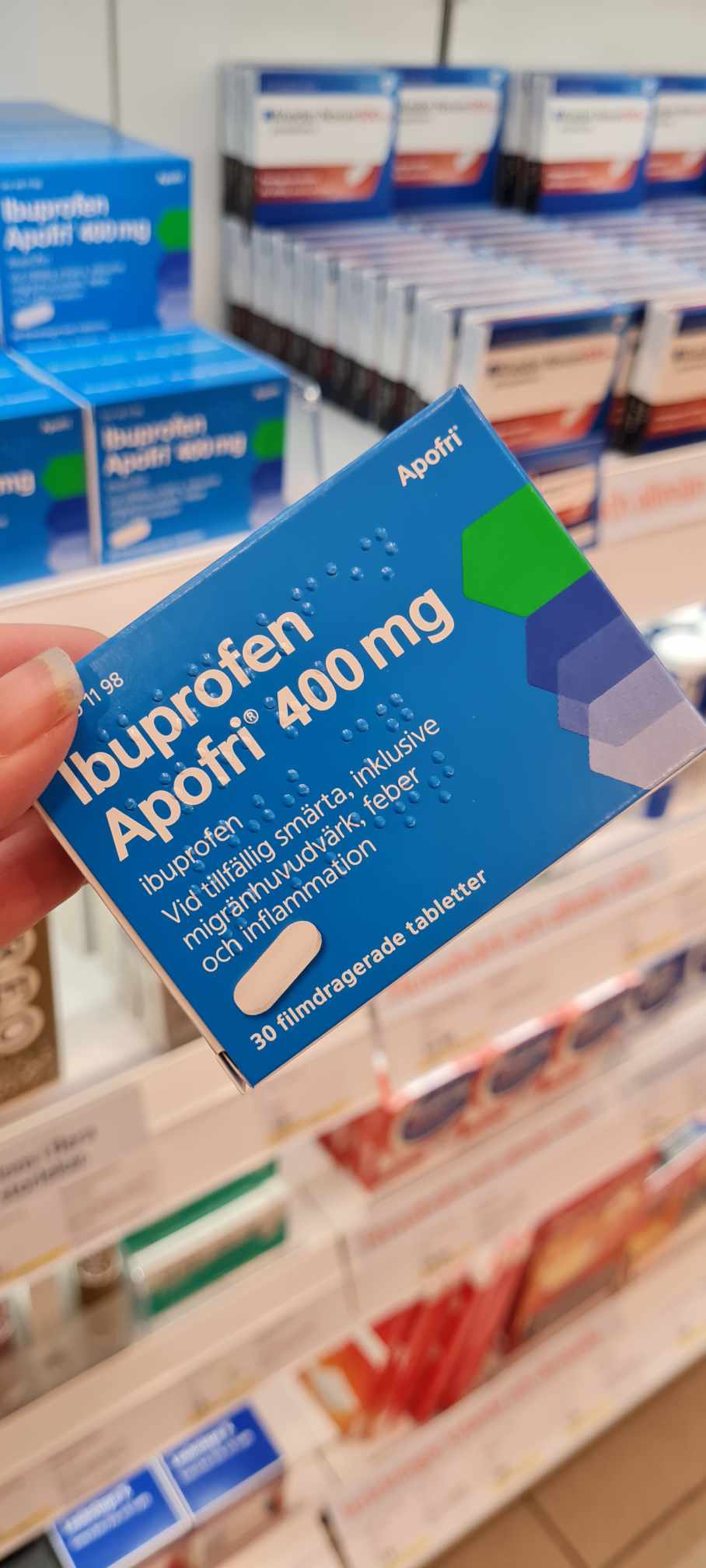 Vilka biverkningar har Ibuprofen Apofri 400 mg?